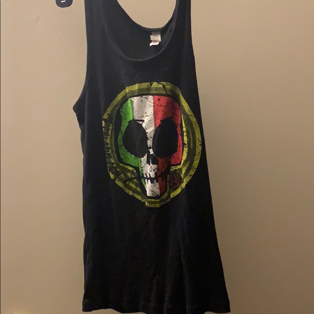 Black tank top